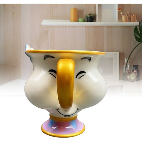 Skönheten och odjuret tekannor 3D sculpté en céramique tasse Tekannor Set jusqu'au jour julklapp (1/5)