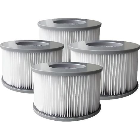 Lot de 4 cartouches filtrantes pour Spa gonflable Mspa (1/2)
