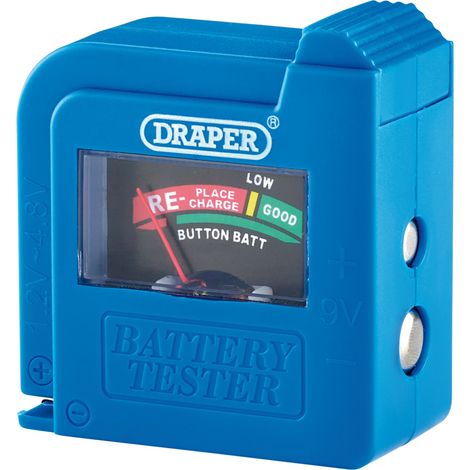 Draper Multi-Purpose Battery Tester 10209 – Universal Battery Testing Device for Car, Motorcycle, and Marine Batteries