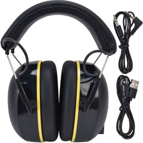 Cache-oreilles de protection auditive Bluetooth 5.0 – Réduction sonore 40 heures – TPU + ABS pour environnements bruyants (1/5)