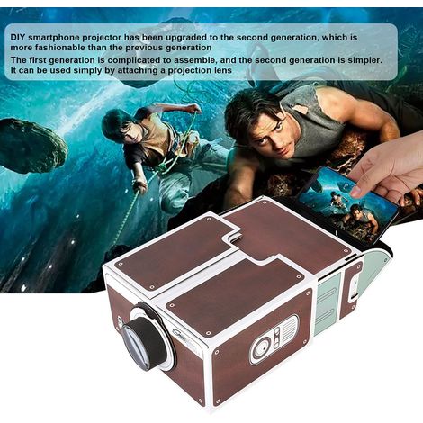 Mini-2G-Taschenprojektor für Smartphones, tragbares Heimkino zum Selbermachen