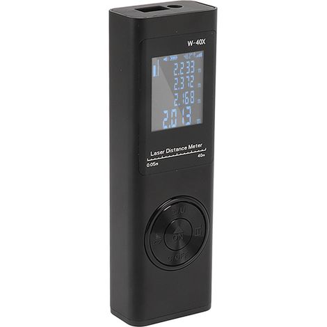 Télémètre laser à main haute précision rechargeable 131ft avec niveau électronique pour surface et volume (1/5)