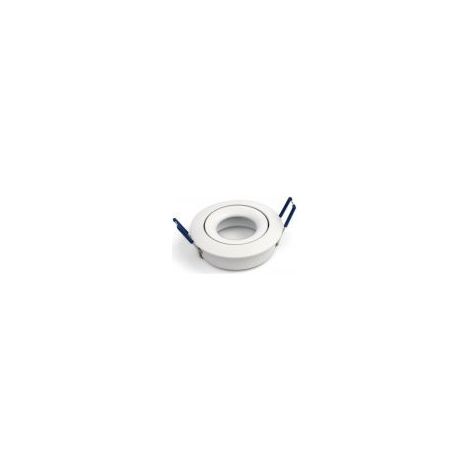 Luminaire encastré rond blanc 1GU10 croisé (1/3)
