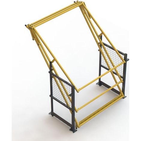 PROVOST - Barrière écluse pliante Provost - Sécurité pour chargement/déchargement de palettes entre niveaux