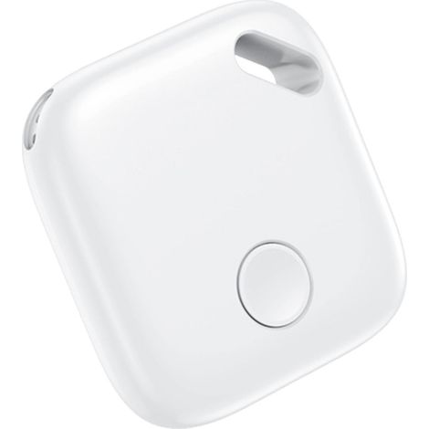 Chercheur de clés intelligent GPS Bluetooth, localisateur d'objets pour clés, portefeuille et sac, compatible iPhone, blanc (1/5)