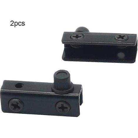 Lot de 2 charnières pivotantes en verre, axe de rotation, acier inoxydable, pour porte de cave à vin. Charnières rotatives avec clip de serrage pour meubles. (1/5)