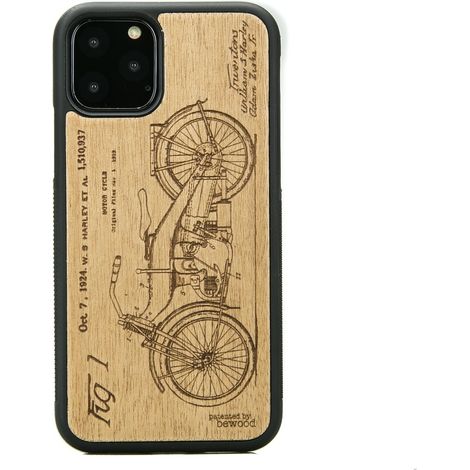 Custodia in legno per iPhone 11 PRO HARLEY PATENT ANIEGRE (1/3)