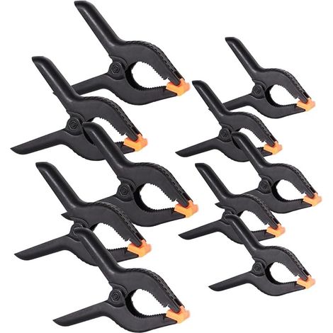 Mini Pinces à Ressort - 10 Pcs Petites Pinces de Serrage Pince à Ressort Plastique Bricolage pour Photographie, Studio Photo, arrière-Plan, Artisanat, Jardin, terrasse(2 Pouces / 3 Pouces) (1/5)