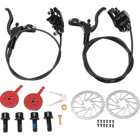 Kit de freins hydrauliques haute densité, sensible et durable, adapté au remplacement des freins à disque de VTT, noir. (1/5)