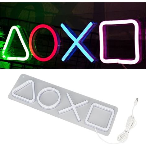 LED-Neon-förmige Spielekonsolen-Symbole zur Dekoration von Studentenzimmern, LED-Stimmungsbeleuchtung (1/5)