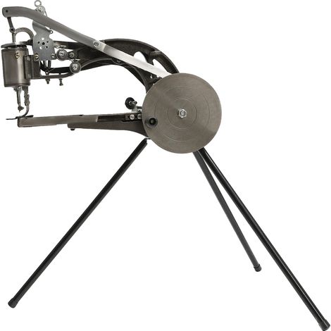 Machine à coudre en cuir, construction en fer durable, utilisation polyvalente, noir (1/2)