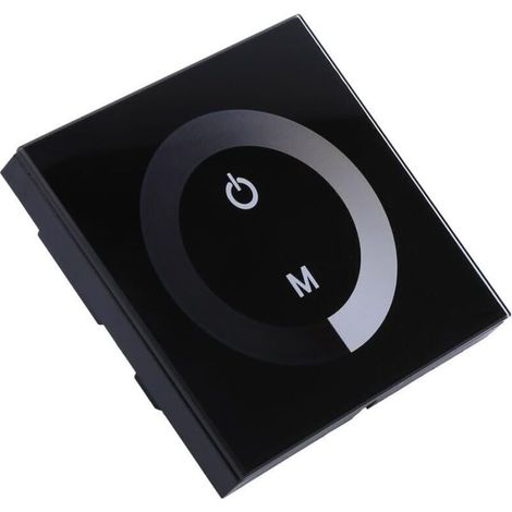 Interrupteur variateur LED, contrôleur à écran tactile pleine surface CC (noir) (1/4)