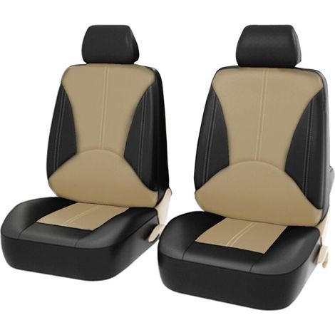 ALLIANDISHousses de siège auto universelles en cuir respirant, 4 pièces, accessoires d'intérieur pour SUV (1/4)