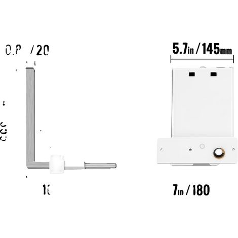 Lit escamotable, design vertical, haute capacité de charge, Horizontal (1/2)