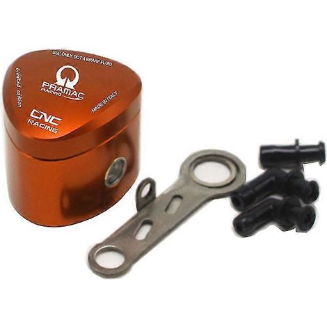 Réservoir universel de liquide de frein pour moto CNC + support pour Ducati 1098 696 848 795 1199 - orange (1/5)