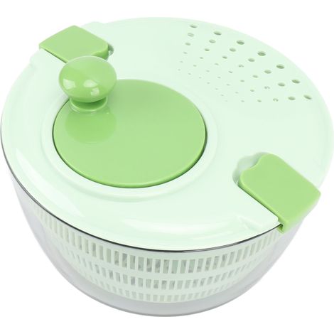 Essoreuse à salade en plastique, gain de temps, mélange rapide, lavable et rotative, pour la cuisine, verte (1/5)