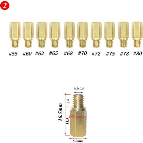 089 Convient pour PWK, convient pour le kit de carburateur Keihin OKO CVKNSRKSR, injecteurs de carburant