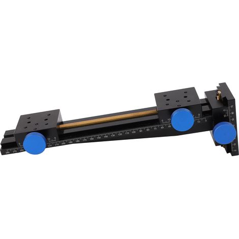 Plateforme coulissante XZ en alliage d'aluminium avec rotation à engrenages SPXZ60-300, table 60x60 mm (1/5)