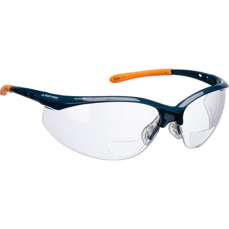 Gafas de seguridad para lectura, lentes bifocales PS25 +1.5 Transparente