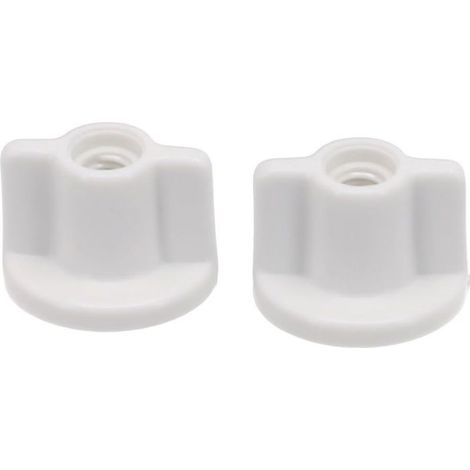 10pcs Vis de fixation abattant WC - En plastique Fixation inférieure - Reposement toilette (1/4)