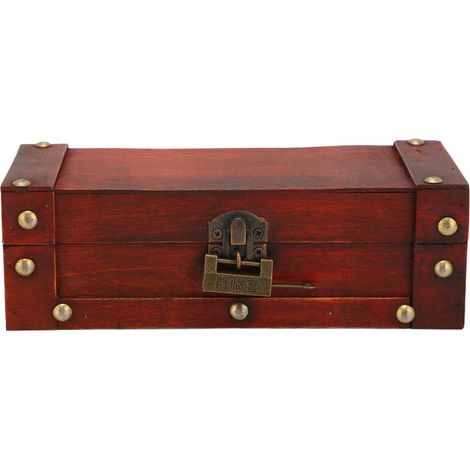 Coffret de rangement vintage pour bijoux, étui en bois élégant pour collier, parfait pour salon de beauté et maison (1/5)
