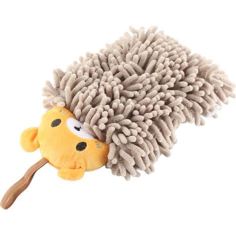 Serviette pour enfants en microfibre douce et absorbante, avec boucle de suspension et motif ours, idéale pour la salle de bain, la cuisine et les toilettes. (1/4)
