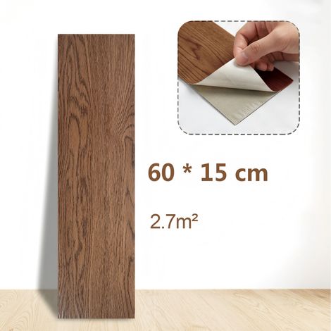 Brstheco Panneaux PVC Autoadhésifs Imperméables 60x15cm 30 Pièces