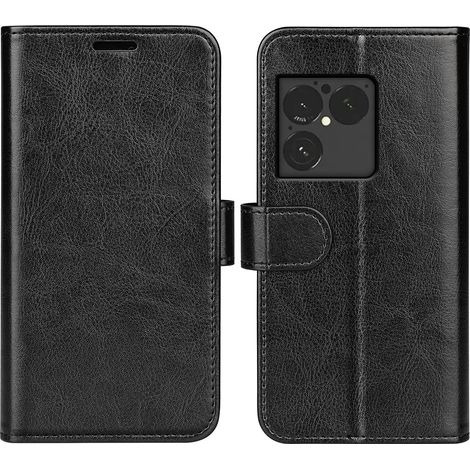 Funda tipo libro para Sony Xperia 1 VIII, Crazy Horse Wallet, negra (1/5)