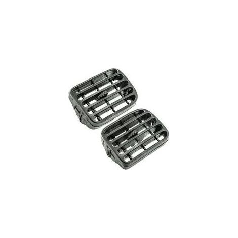 Grille de Ventilation Compatible avec Renault Clio 2 (1998-2001), Thalia (2001-2006) - Tableau de Bord - Aérateurs Climatisation - Gauche et Droite - 7702258375 -7702258279 - Noir- (1/4)