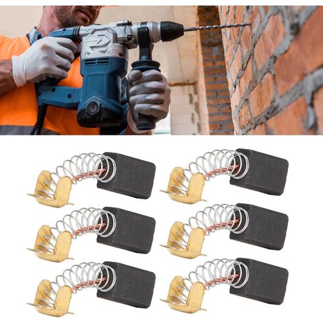 Lot de 20 balais de carbone pour meuleuse d'angle, marteau électrique, pic électrique, machine de découpe, polisseuse à balais de carbone, perceuse électrique et accessoires pour outils électriques. (1/5)