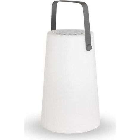LED Tischlampe außen Akku mit Lautsprecher dimmbar Farbwechsel RGBW 30 cm hoch IP43 tragbare Tischleuchte Garten Balkon (1/4)