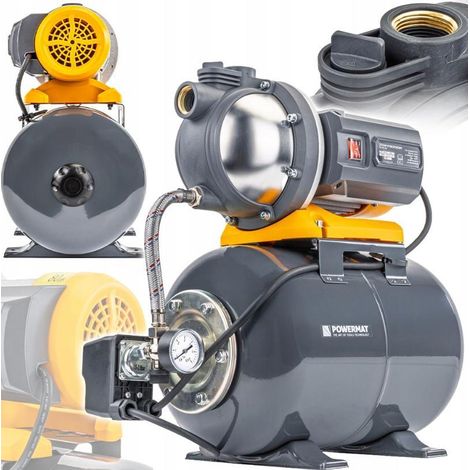 Hydrophor Pumpe 900 W mit Tank 24L 6500L/h Gartenpumpe Wasserpumpe Hauswasserwerk Kreiselpumpe