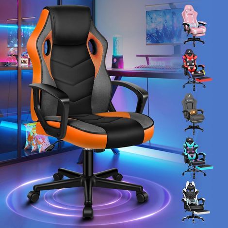 Schreibtischstuhl Gaming Ergonomisch Mega Orange Mega Serie (1/5)