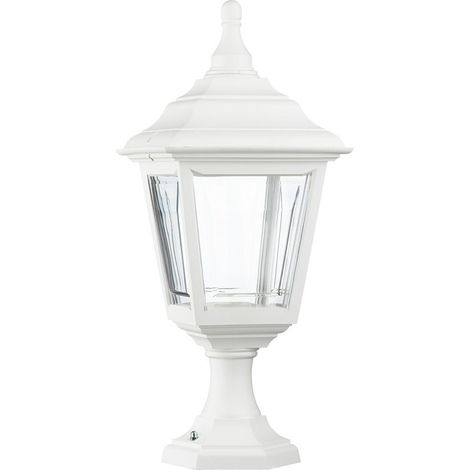 Baliza exterior clásica CLIC-CLAC 4 E27 42 W IP44 500 mm Blanco (1/2)