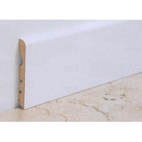 BATTISCOPA MDF 2,40MT 10X70MM BIANCO