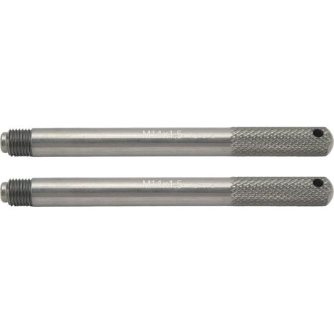 FOREHILL Set di 2 perni di allineamento ruote, set di perni di sospensione ruote, strumento guida per perni di fissaggio cerchio per riparazione pneumatici auto M14 x 1,5