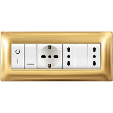 PLACCA LIFE Q LIVING PLAST ORO 7P