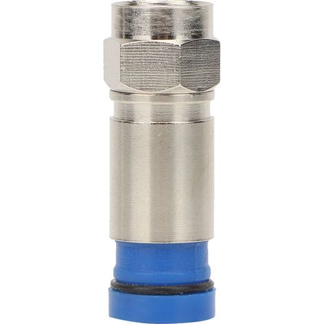 10 pièces RG6 UK Connecteur F comprimé Câble F Adaptateur d'antenne Vidéo Satellite (F-004) (1/5)