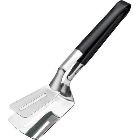 2 pinces de cuisine, 30 cm, acier inoxydable, multifonctionnelles pour retourner aliments, barbecue et cuisson (1/5)