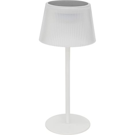 Lampe d'extérieur solaire et USB Katy blanc H30cm - Atmosphera créateur d'intérieur (1/5)