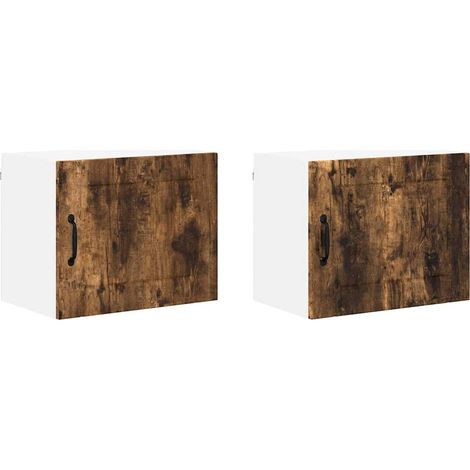 Meubles de Rangement，Armoire de cuisine 2 pcs Chêne fumé 50 x 31 x 40 cm CFW467674 (1/5)