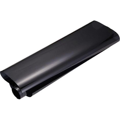 Film teinté pour vitres de voiture/fourgonnette 50 cm x 3 m, transmission 35 %, taille universelle, pour l'intimité, la réduction de l'éblouissement et de la chaleur (noir) (1/3)