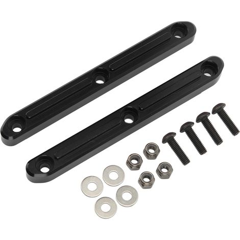 2 Stück robuste Aluminium-Dachträger, präzise und langlebig für ARRMA 1/5 Outcast Kraton 8s, Schwarz (1/5)