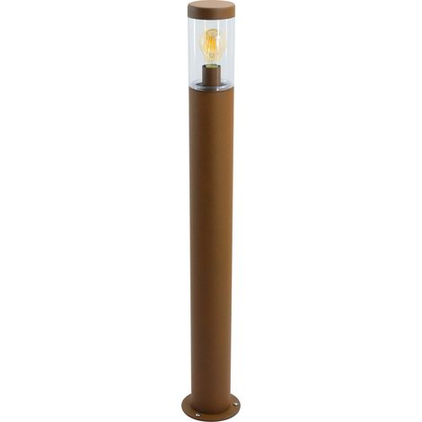 SAXO Borne 1m Ext. IP66 IK08 corten douille E27 15W max (LED) ARIC 51895 (1/5)