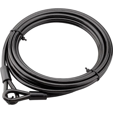 Cavo antifurto Twisty, bicicletta, casette da giardino, Ø 8, 6,00m, guaina in acciaio PVC - THIRARD