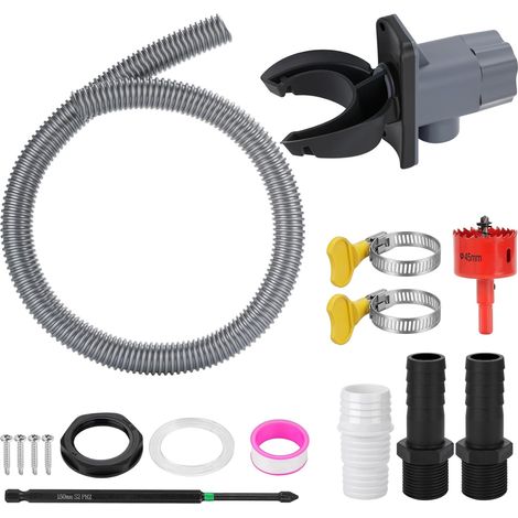 Rainwater Collector, 70-110 mm, Universal Rainwater Collector, with Hose – 1 m, 18 Accessories Included, Suitable for Water Tanks and Tanks, for Roofs Under 80 m² (1/5)