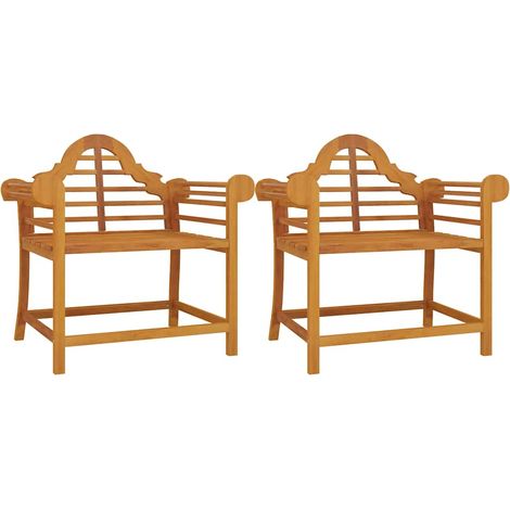 Maison Exclusive - Sedie da Giardino 2 pz 91x62x94 cm in Legno Massello di Teak (1/5)