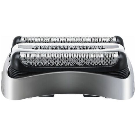 Lamina e lama di ricambio per testina di rasatura Braun Serie 3 300S 301S 310S 320S 330S 340S 360S 380S 3000S, argento (1/4)
