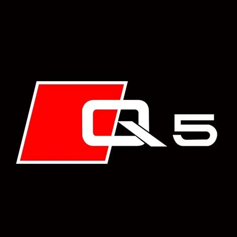 (Q5) Lot de 2 projecteurs LED pour logo de portière de voiture, compatibles avec les éclairages de bienvenue AU-DI et autres accessoires automobiles. (1/4)