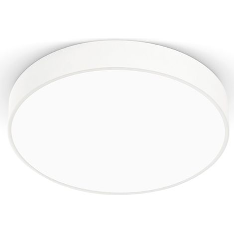 Plafonnier Rond Gpl302C En Aluminium Blanc Mat 60W Led Intégré Lumière Chaude 3000K - Gealuce Ceiling Design Lighting (1/2)
